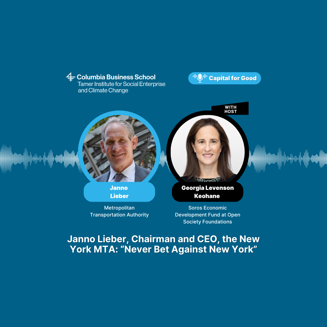 Janno Lieber, Chairman and CEO, the New York MTA: “Never Bet